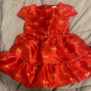 Original Disney Baby Red and Gold Dress